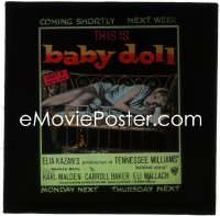 9y0423 BABY DOLL English glass slide 1957 Elia Kazan, classic image of troubled teen Carroll Baker!