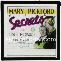 9y0451 SECRETS English glass slide 1933 Mary Pickford & Leslie Howard, directed by Frank Borzage!