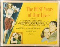 9y0293 BEST YEARS OF OUR LIVES style B 1/2sh 1947 Fredric March, Myrna Loy, William Wyler classic!