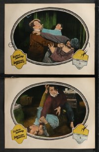 9y1064 AMERICAN MANNERS 2 LCs 1924 both with great images of Richard Talmadge in fight scenes!