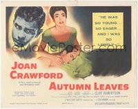 9y0586 AUTUMN LEAVES TC 1956 Cliff Robertson was so young & eager, Joan Crawford was so lonely!