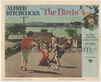 9y0690 BIRDS LC #4 1963 Alfred Hitchcock classic, terrified villagers flee down city road!