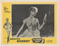 9y0696 BRIDE IS MUCH TOO BEAUTIFUL LC 1958 wonderful c/u of sexy Brigitte Bardot, Her Bridal Night!