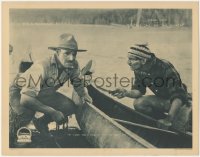 9y0701 CALL OF THE NORTH LC 1921 Noah Beery Sr. by canoe refuses to give Jack Holt his knife, rare!