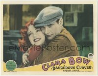 9y0711 DANGEROUS CURVES LC 1929 best close up of Richard Arlen hugging happy Clara Bow, ultra rare!