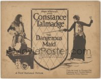 9y0596 DANGEROUS MAID TC 1923 17th century Constance Talmadge with sword, Conway Tearle, ultra rare!