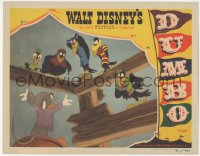 9y0720 DUMBO LC 1941 Disney cartoon classic, great image of the five Black Crows listening to mouse!