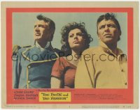 9y0799 PRIDE & THE PASSION LC #7 1957 best 3-shot of Cary Grant, Frank Sinatra & sexy Sophia Loren!