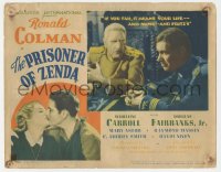 9y0643 PRISONER OF ZENDA TC 1937 Ronald Colman kissing Madeleine Carroll, and with C. Aubrey Smith!