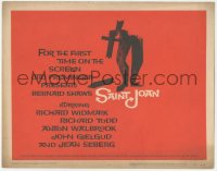 9y0650 SAINT JOAN TC 1957 Joan of Arc, directed by Otto Preminger, wonderful Saul Bass art!