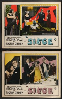 9y1091 SIEGE 2 LCs 1925 Virginia Valli, Eugene O'Brien, what happens after the honeymoon, ultra rare!