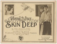 9y0654 SKIN DEEP TC 1922 WWI hero Milton Sills escapes from prison hanging on an airplane!