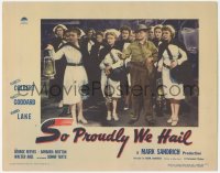9y0833 SO PROUDLY WE HAIL LC #7 1943 Claudette Colbert, Veronica Lake & Paulette Goddard in WWII!
