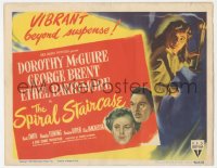 9y0661 SPIRAL STAIRCASE TC 1946 art of Dorothy McGuire w/ candle, George Brent & Ethel Barrymore!