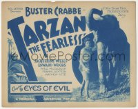 9y0665 TARZAN THE FEARLESS chapter 9 TC 1933 barechested Buster Crabbe & elephant, ultra rare!