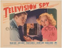 9y0862 TELEVISION SPY LC 1939 great image of William Henry & Judith Barrett watching 1930s TV!