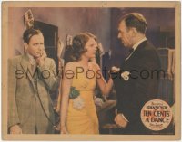 9y0863 TEN CENTS A DANCE LC 1931 Owsley watches sexy bad girl Barbara Stanwyck threaten man, rare!