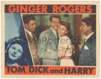 9y0874 TOM, DICK & HARRY LC 1941 Ginger Rogers & Marshal between George Murphy & Burgess Meredith!