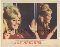 9y0888 VERY PRIVATE AFFAIR LC #8 1962 Louis Malle's Vie Privee, sexy Brigitte Bardot by mirror!