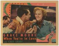 9y0900 WHEN YOU'RE IN LOVE LC 1937 Cary Grant romancing Aussie opera star Grace Moore, very rare!
