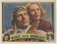 9y0904 WINGS OVER HONOLULU LC 1937 best close portrait of pilot Ray Milland & pretty Wendy Barrie!