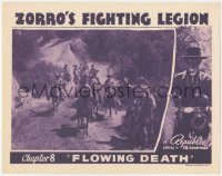 9y0909 ZORRO'S FIGHTING LEGION chapter 8 LC 1939 lots of masked men on horseback, Flowing Death!