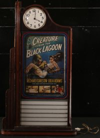 9y0291 SESSIONS MINI MARQUEE theater display 1950s elaborate frame with clock used in a movie theater!