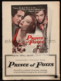 9y0541 PRINCE OF FOXES pressbook 1949 Orson Welles, Tyrone Power, Wanda Hendrix, very rare!