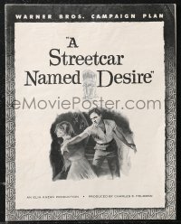 9y0553 STREETCAR NAMED DESIRE pressbook 1951 Marlon Brando, Vivien Leigh, Elia Kazan classic!