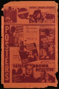 9y0489 FATHER BROWN, DETECTIVE pressbook page 1935 Walter Connolly as the priest sleuth, rare!