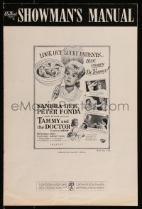 9y0554 TAMMY & THE DOCTOR pressbook 1963 Harry Keller directed, Peter Fonda, sexy nurse Sandra Dee!