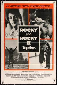 9y1683 ROCKY /ROCKY II 1sh 1980 Sylvester Stallone, Carl Weathers boxing classic double-bill!
