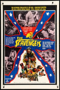 9y1693 SCAVENGERS 1sh 1969 Lee Frost directed, cool images and artwork by Robert Tanenbaum!