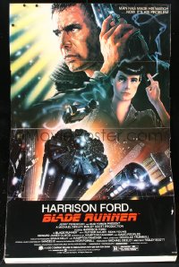 9y0269 BLADE RUNNER standee 1982 Ridley Scott sci-fi classic, art of Harrison Ford by John Alvin!