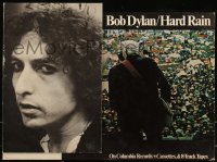 9y0270 BOB DYLAN standee 1976 Hard Rain, great images, close-up and on stage playing guitar!