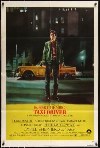 9y1720 TAXI DRIVER 1sh 1976 classic Peellaert art of Robert De Niro, directed by Martin Scorsese!