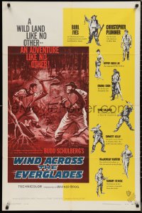 9y1751 WIND ACROSS THE EVERGLADES 1sh 1958 Burl Ives, written by Budd Schulberg, Nicholas Ray!