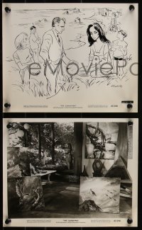 9y1437 SANDPIPER 3 8x10 stills 1965 Elizabeth Taylor & Richard Burton, two w/art by Julius Kroll!