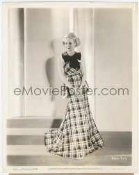 9y1330 SPECIAL AGENT 8x10.25 still 1935 full-length Bette Davis modeling a plaid gingham dress!