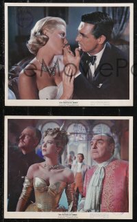 9y1439 TO CATCH A THIEF 3 color 8x10 stills R1963 beautiful Grace Kelly & Cary Grant, Alfred Hitchcock!