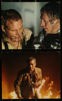 9y1422 TOWERING INFERNO 5 color 8x10 stills 1974 Steve McQueen, Paul Newman, Dunaway, top cast!
