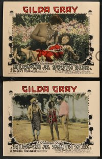 9y1046 ALOMA OF THE SOUTH SEAS 3 LCs 1926 sexy Gilda Gray in tropical outfit, ultra rare!