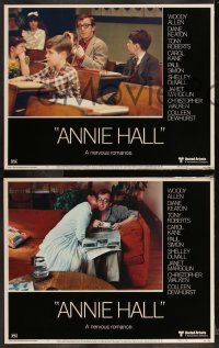 9y0919 ANNIE HALL 8 LCs 1977 wacky images of star/director Woody Allen in a nervous romance!