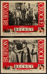 9y0922 BECKET 8 LCs 1964 Richard Burton in the title role, Peter O'Toole, directed by Peter Glenville