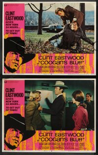 9y0938 COOGAN'S BLUFF 8 LCs 1968 cowboy Clint Eastwood in New York City, directed by Don Siegel!