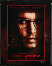 9y0991 SECRET WINDOW 8 LCs 2004 cool portrait image of brooding Johnny Depp!