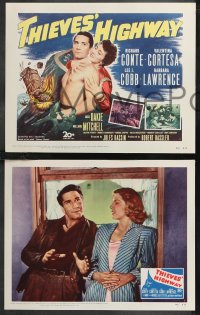9y0994 THIEVES' HIGHWAY 8 LCs 1949 Jules Dassin, barechested truck driver Richard Conte!