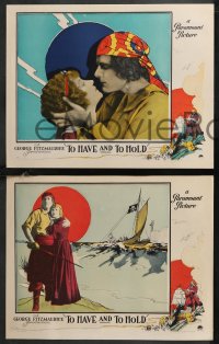 9y1009 TO HAVE & TO HOLD 7 LCs 1922 pretty English Betty Compson loves American colonist Bert Lytell!
