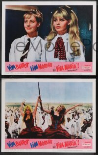 9y0997 VIVA MARIA 8 LCs 1966 Louis Malle, sexiest French Brigitte Bardot & Jeanne Moreau!