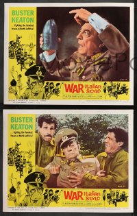 9y0998 WAR ITALIAN STYLE 8 LCs 1966 Due Marines e un Generale, Buster Keaton as Nazi, Martha Hyer!